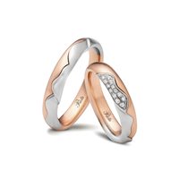Anello Polello Fede in Oro Diamante 0.07 Ct 3400DRPT - 3400DRPT
